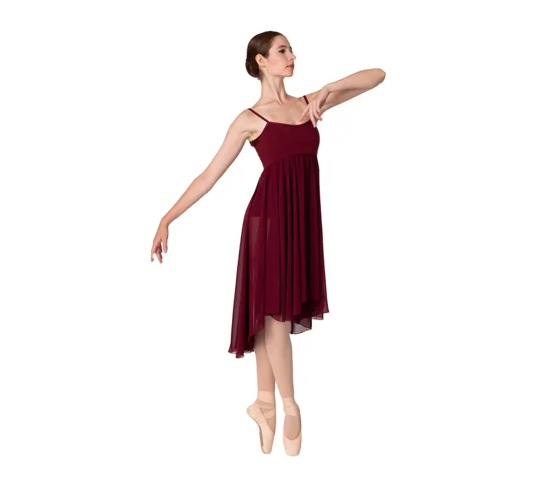 Capezio Empire baletné šaty pre ženy - Bordová - burgundy