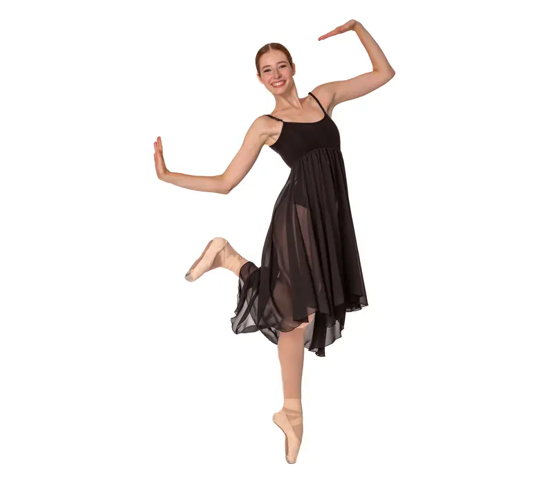 Capezio Empire baletné šaty pre ženy - Čierna