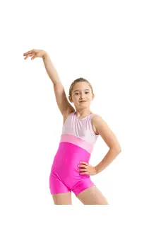 Capezio Galaxy Biketard, dievčenský krátky celotrikot 