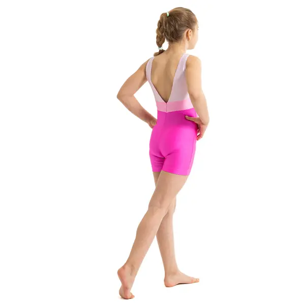 Capezio Galaxy Biketard, dievčenský krátky celotrikot 