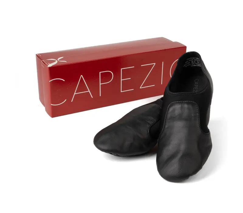 Capezio Glove jazz shoe, dámske jazzovky s ergonomickým tvarom - Čierna