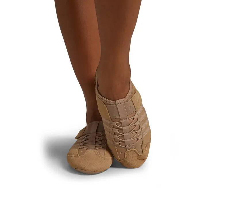 Capezio Jag PP15A, jazzové topánky pre deti - Hnedá caramel Capezio