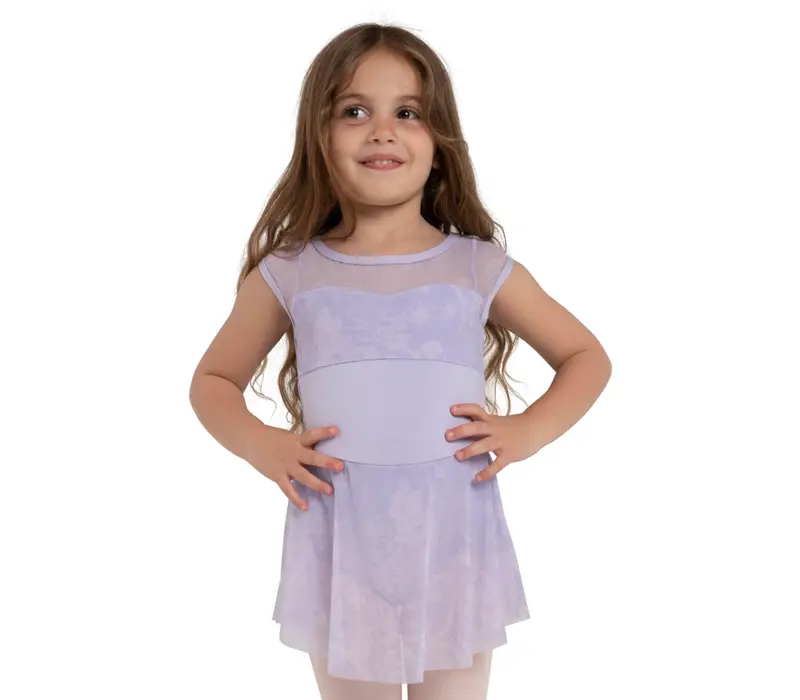 Capezio Opal, dievčenský dres so sukničkou - Fialová - lavender