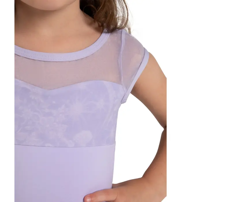 Capezio Opal, dievčenský dres so sukničkou - Fialová - lavender