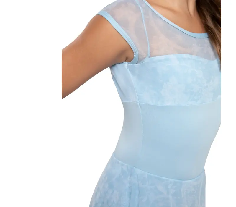 Capezio Opal, dievčenský dres so sukničkou - Modrá svetlo Capezio