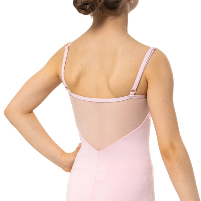 Capezio Lake leotard, kvietkovaný dievčenský dres na tenké ramienka Capezio Lake leotard, kvietkovaný dievčenský dres na tenké ramienka - Ružová Capezio