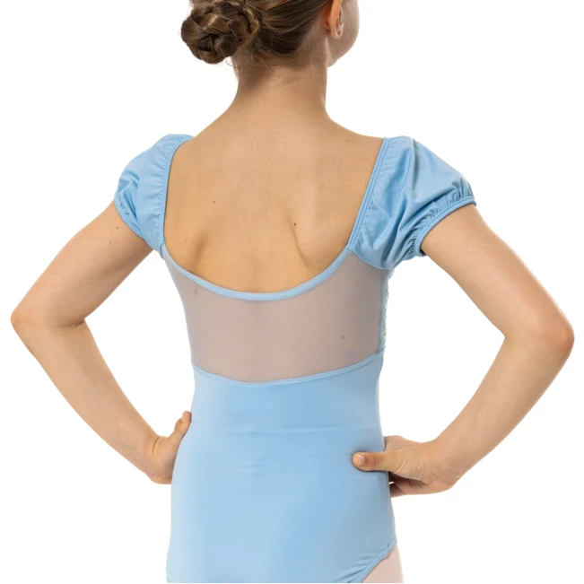 Capezio Lotus leotard, kvietkovaný dievčenský dres s krátkym rukávom