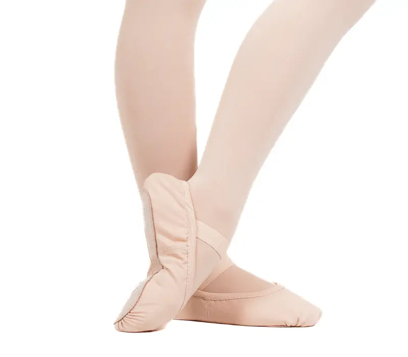 Capezio Luna, detské kožené cvičky - Ružová balet Capezio