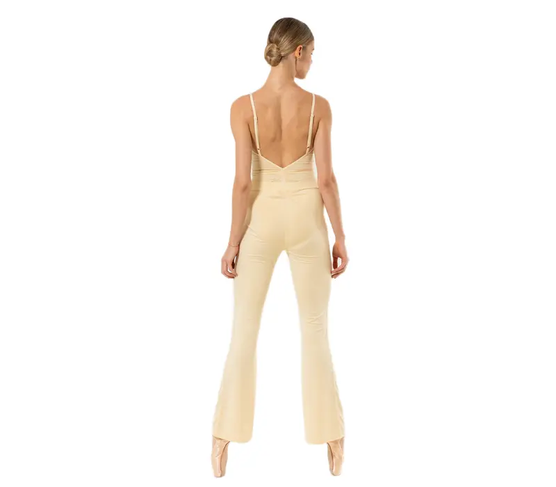 Capezio Memory Flare Legging, dámske nohavice - Svetlo žltá - Butter Capezio
