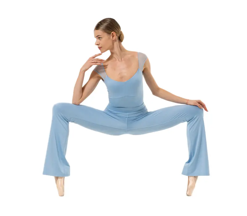 Capezio Memory Flare Legging, dámske nohavice - Svetlo modrá - Horizon Capezio
