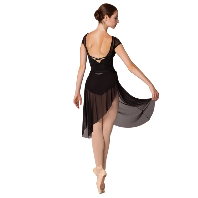 Capezio Meryl Mesh Yoke Short Sleeve, baletný dres Capezio Meryl Mesh Yoke Short Sleeve, baletný dres