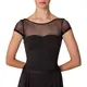 Capezio Meryl Mesh Yoke Short Sleeve, baletný dres