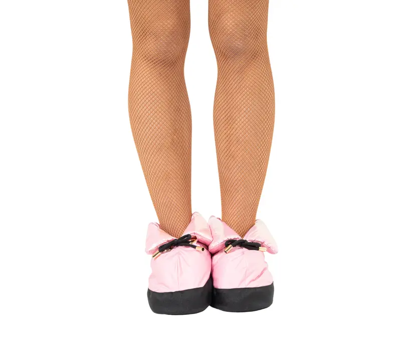 Capezio  Ballroom Warmup booties, obuv na zahriatie - Metalická svetlo ružová