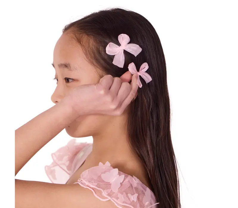 Capezio Petite Barrete Set, set sponiek do vlasov - Ružová Capezio