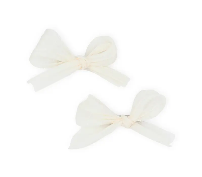 Capezio Petite Barrete Set, set sponiek do vlasov - Kremová
