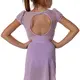 Capezio puff sleeve keyhole back leotards, detský dres - Fialová lavender Capezio