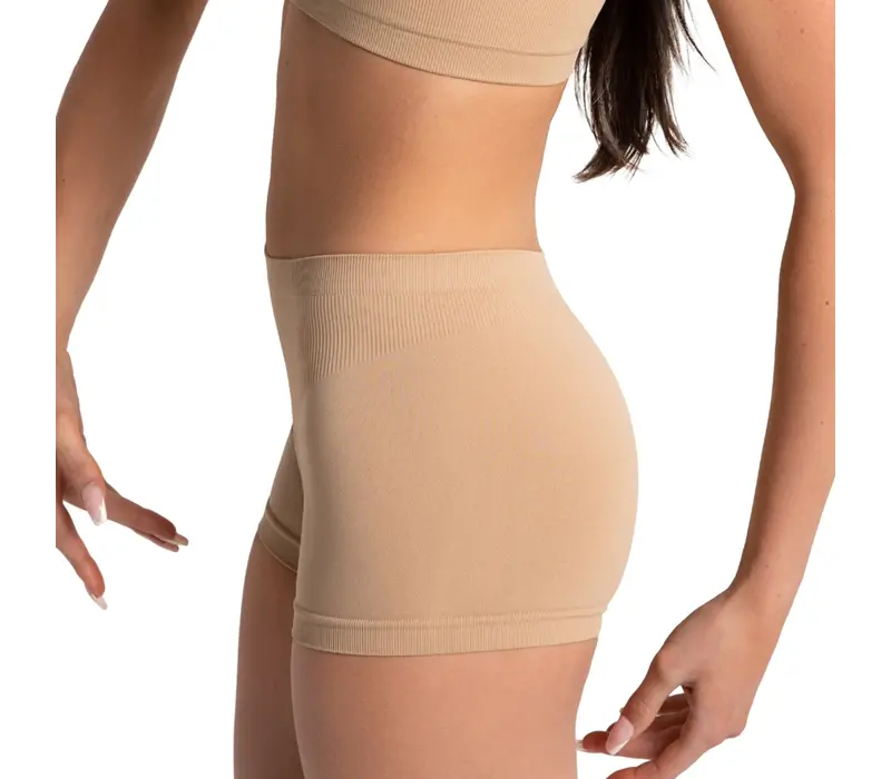 Capezio Seamless Short, dámske spodné bezšvové šortky Capezio Seamless Short, dámske spodné bezšvové šortky - Telová Capezio
