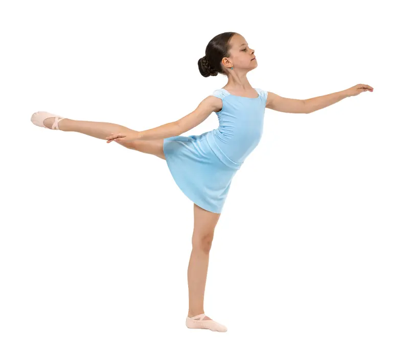 Capezio Simone skirt, suknička pre dievčatá - Modrá svetlo Capezio
