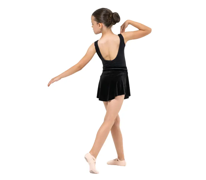Capezio Simone skirt, suknička pre dievčatá - Čierna
