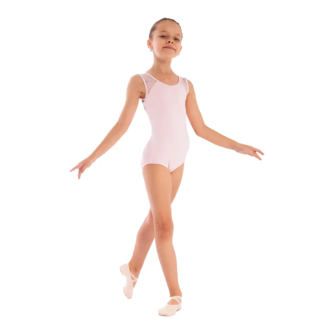 Capezio Star Mars Mesh back leotard, detský dres na hrubé ramienka Capezio Star Mars Mesh back leotard, detský dres na hrubé ramienka