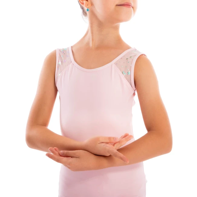 Capezio Star Mars Mesh back leotard, detský dres na hrubé ramienka Capezio Star Mars Mesh back leotard, detský dres na hrubé ramienka