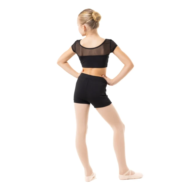 Capezio Star Cosmic Top, crop top pre dievčatá Capezio Star Cosmic Top, crop top pre dievčatá - Čierna