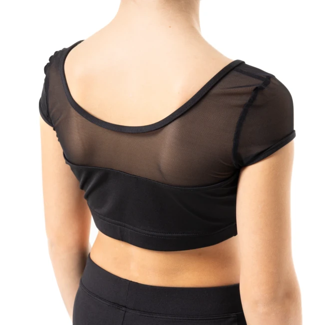 Capezio Star Cosmic Top, crop top pre dievčatá Capezio Star Cosmic Top, crop top pre dievčatá - Čierna