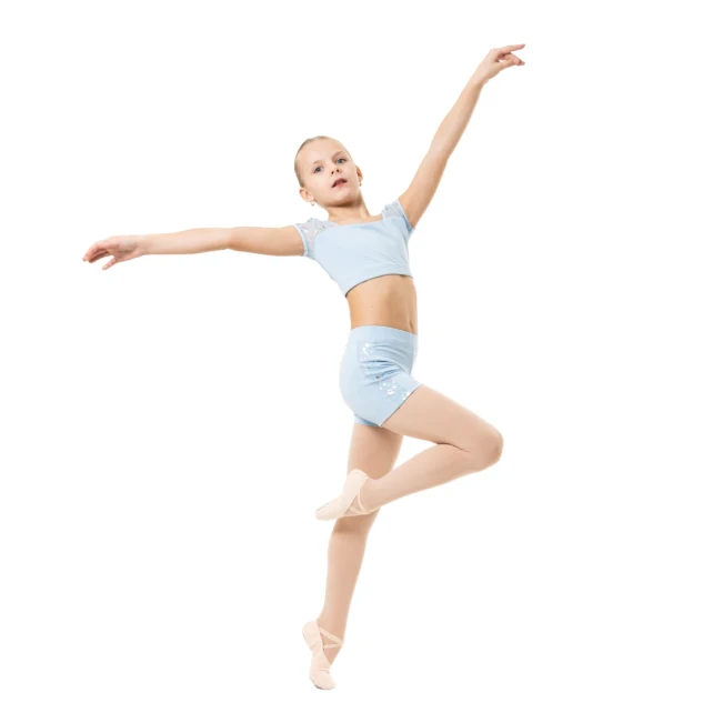 Capezio Star Cosmic Top, crop top pre dievčatá Capezio Star Cosmic Top, crop top pre dievčatá - Modrá svetlo Capezio
