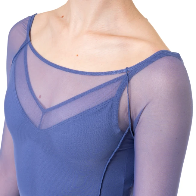 Capezio Dusk Mesh, dámsky top s dlhým rukávom