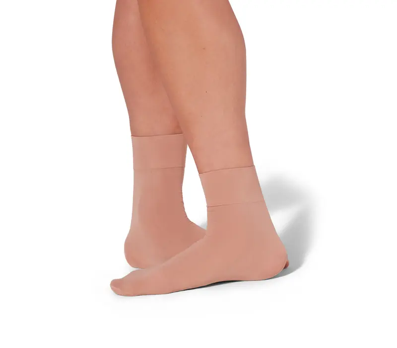 Capezio Tight Sock, univerzálne ponožky - Hnedá caramel Capezio