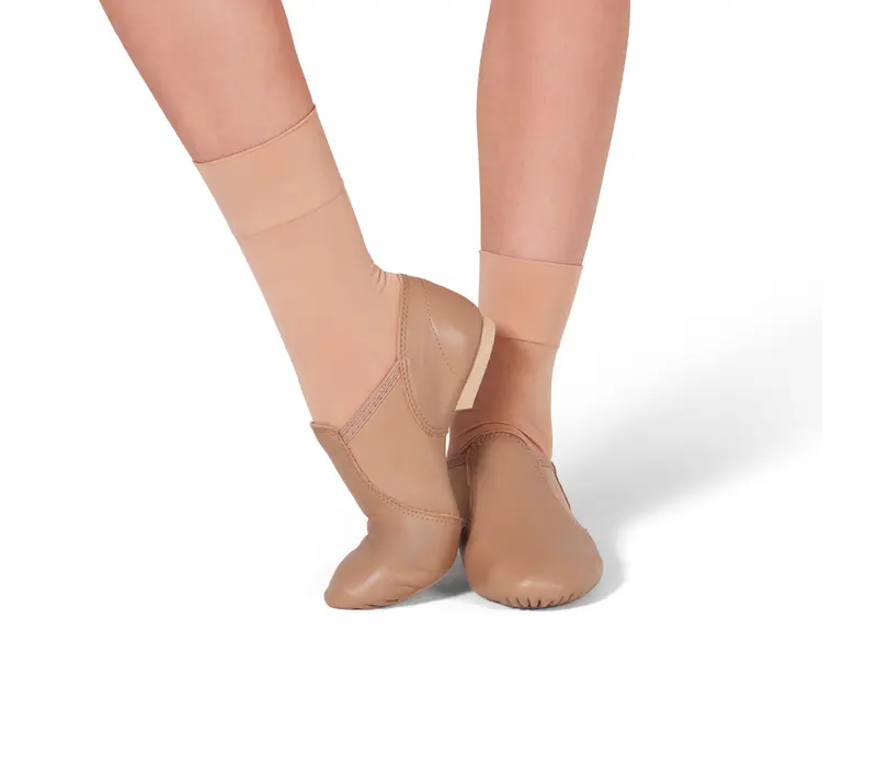 Capezio Tight Sock, detské ponožky - Hnedá caramel Capezio