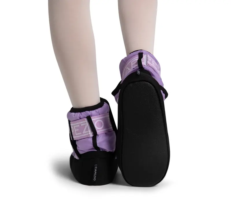 Capezio Varsity Bootie, detská zahrievacia obuv - Fialová - lavender