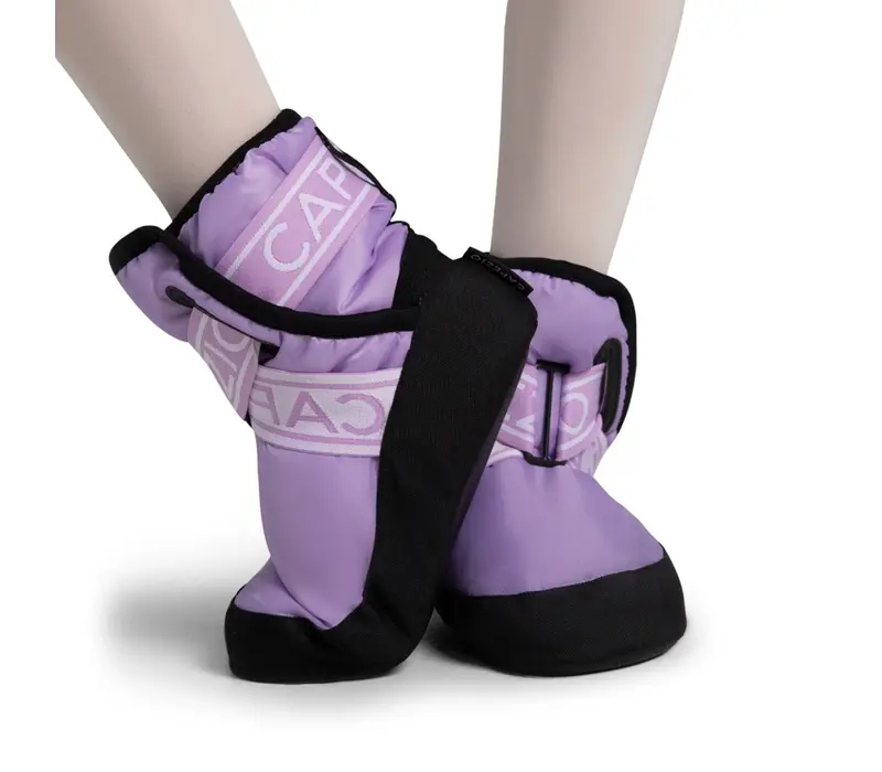 Capezio Varsity Bootie, detská zahrievacia obuv - Fialová - lavender