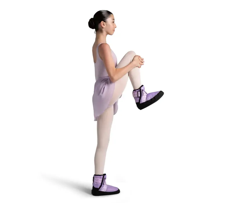 Capezio Varsity Bootie, detská zahrievacia obuv - Fialová - lavender