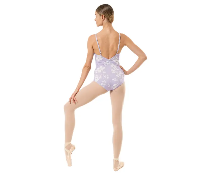 Capezio Wistful Camisole Leotard, dámsky dres s jemným záhybom - Kvety - RNC Capezio