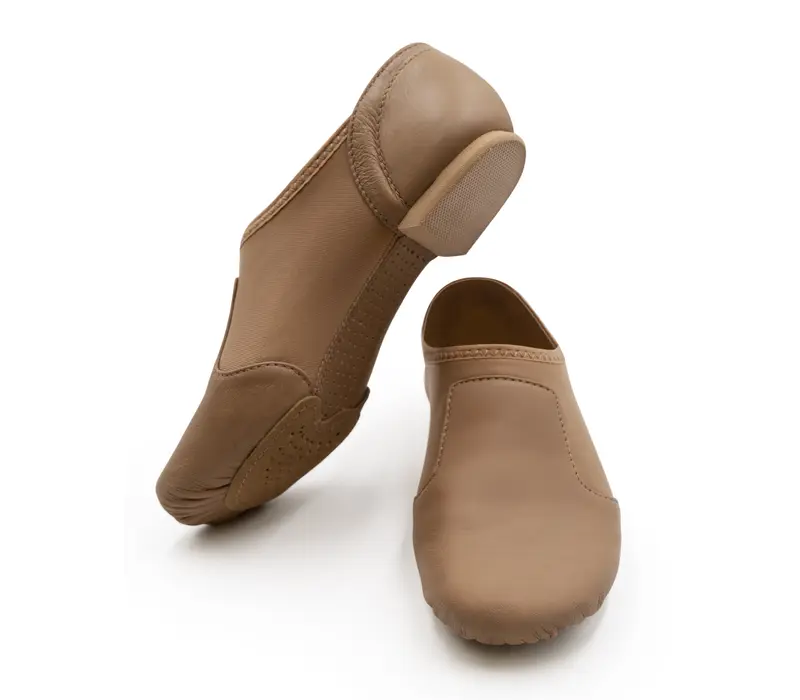 Capezio Glove jazz shoe, dámske jazzovky s ergonomickým tvarom - Hnedá caramel Capezio