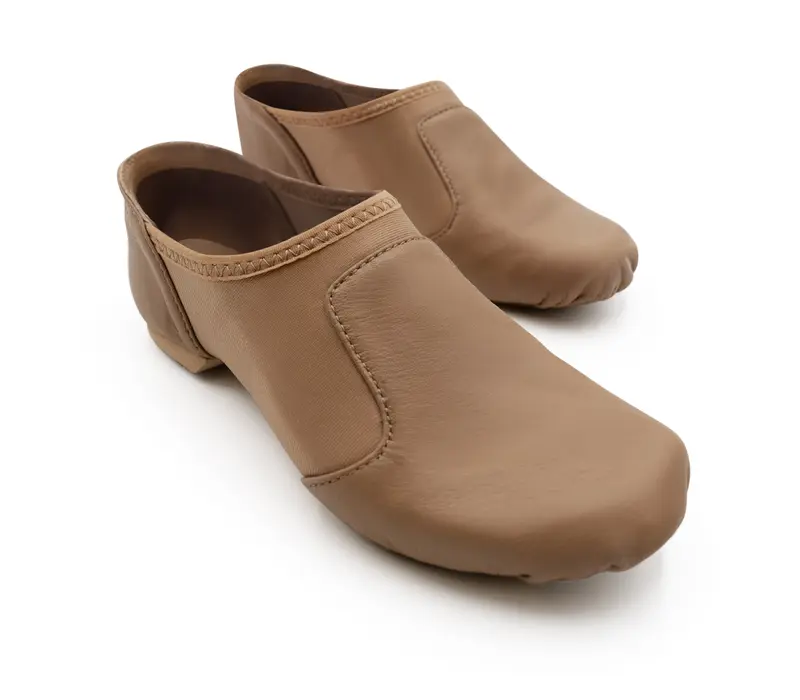 Capezio Glove jazz shoe, dámske jazzovky s ergonomickým tvarom - Hnedá caramel Capezio