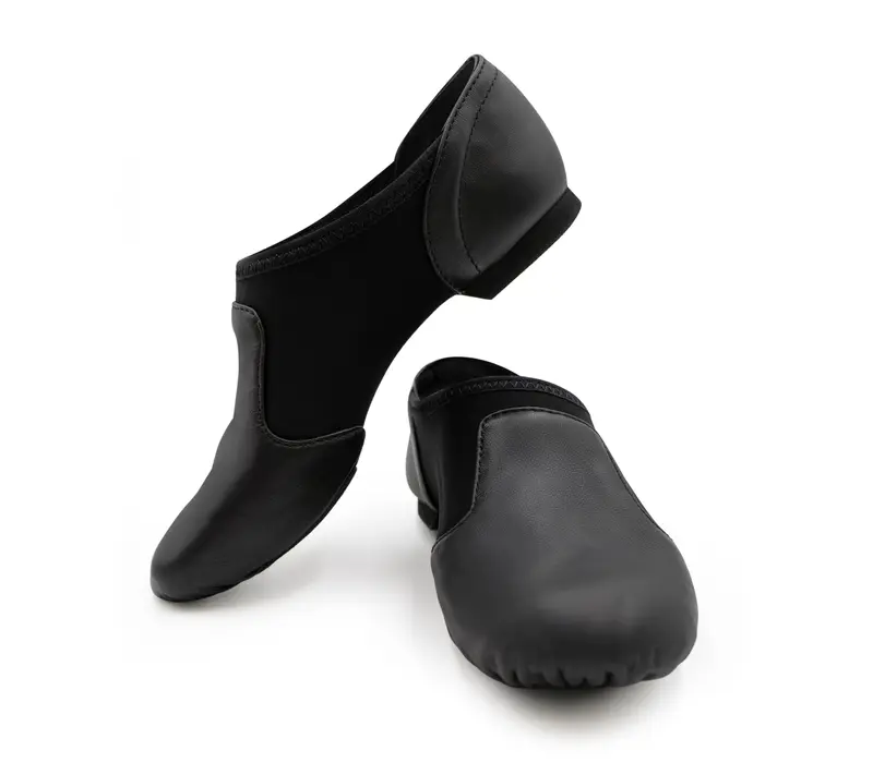 Capezio Glove jazz shoe, dámske jazzovky s ergonomickým tvarom - Čierna