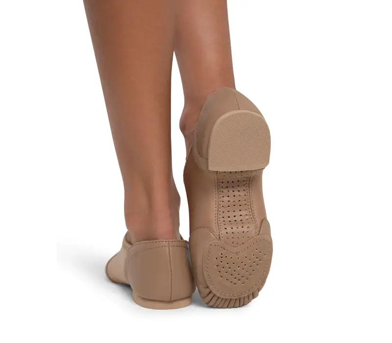 Capezio Glove jazz shoe, dámske jazzovky s ergonomickým tvarom - Hnedá caramel Capezio