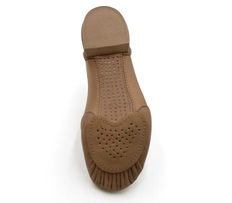 Capezio Glove jazz shoe, dámske jazzovky s ergonomickým tvarom - Hnedá caramel Capezio