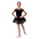 Capezio Keyhole Back Tutu Dress, detský dres s tutu sukničkou - Čierna