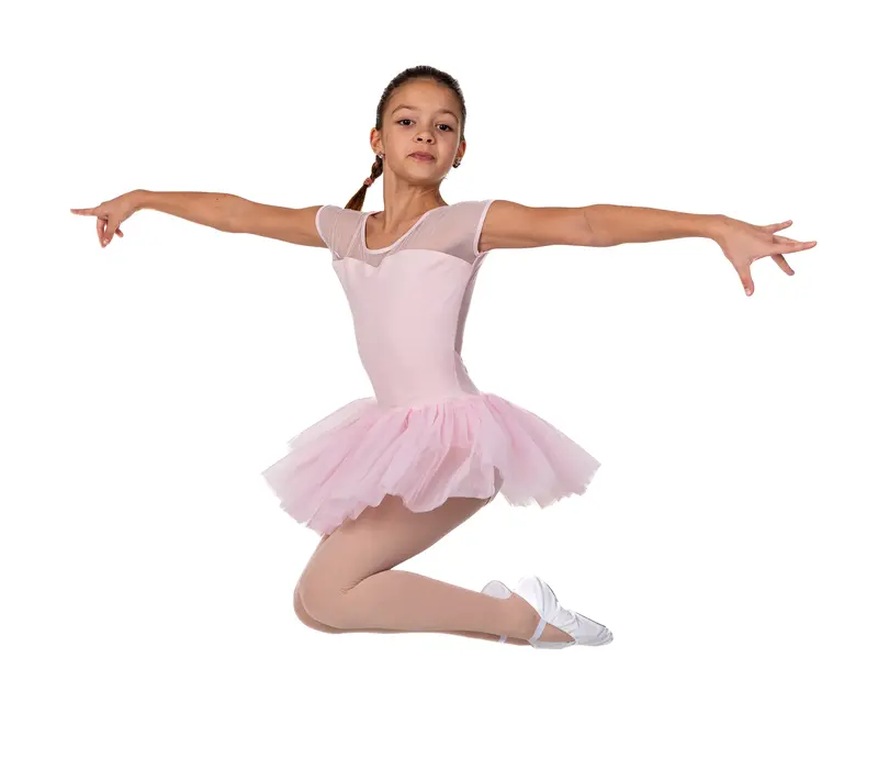 Capezio Keyhole Back Tutu Dress, detský dres s tutu sukničkou - Ružová Capezio