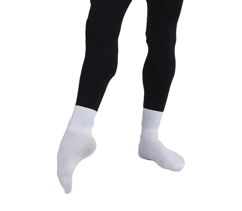 Capezio Ribbed sock, ponožky - Biela