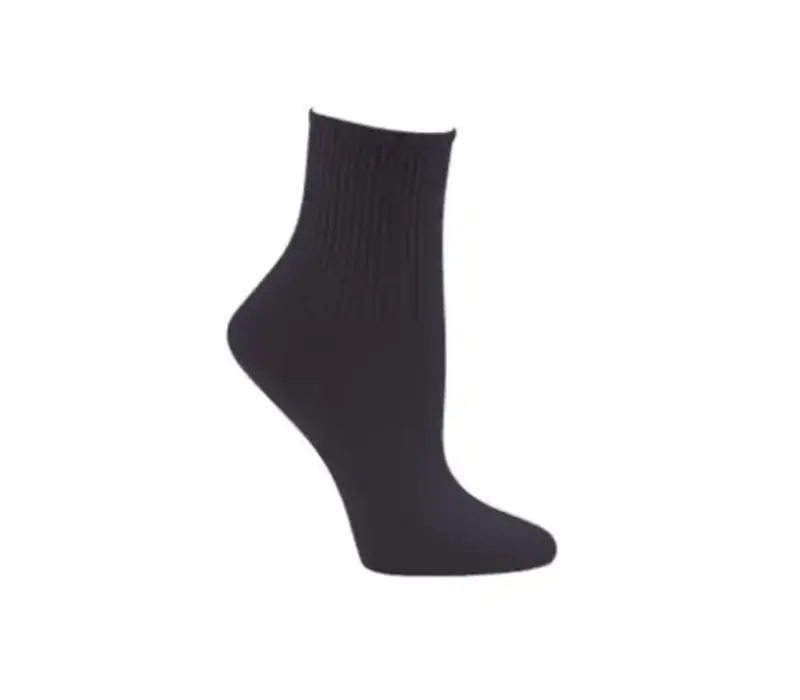 Capezio Ribbed sock, ponožky - Čierna