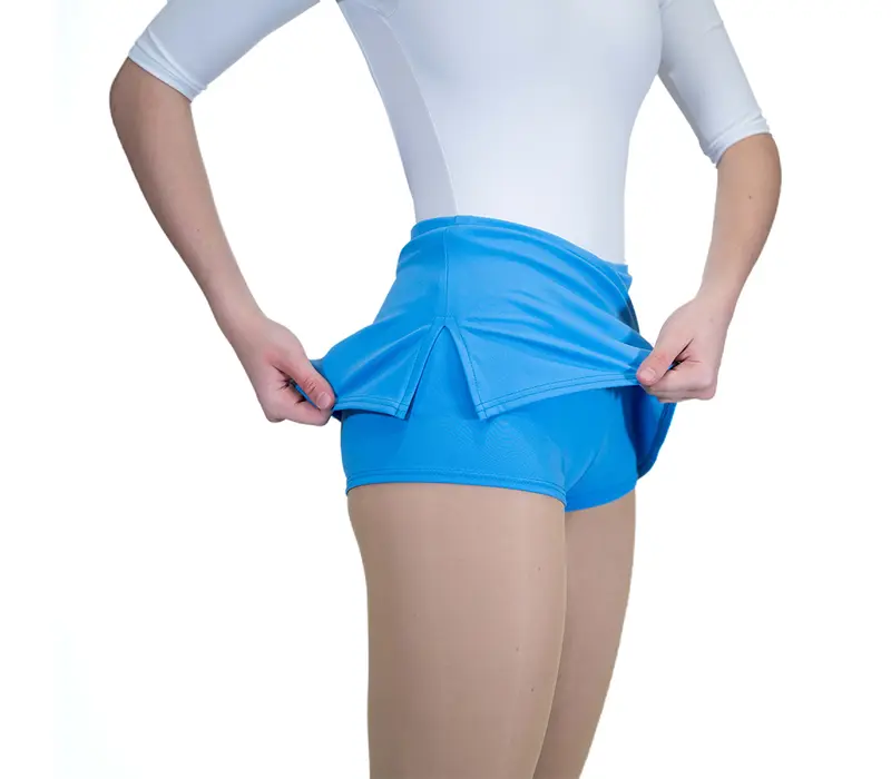 Capezio, sukňa s krátkymi nohavicami - Modrá - columbua blue