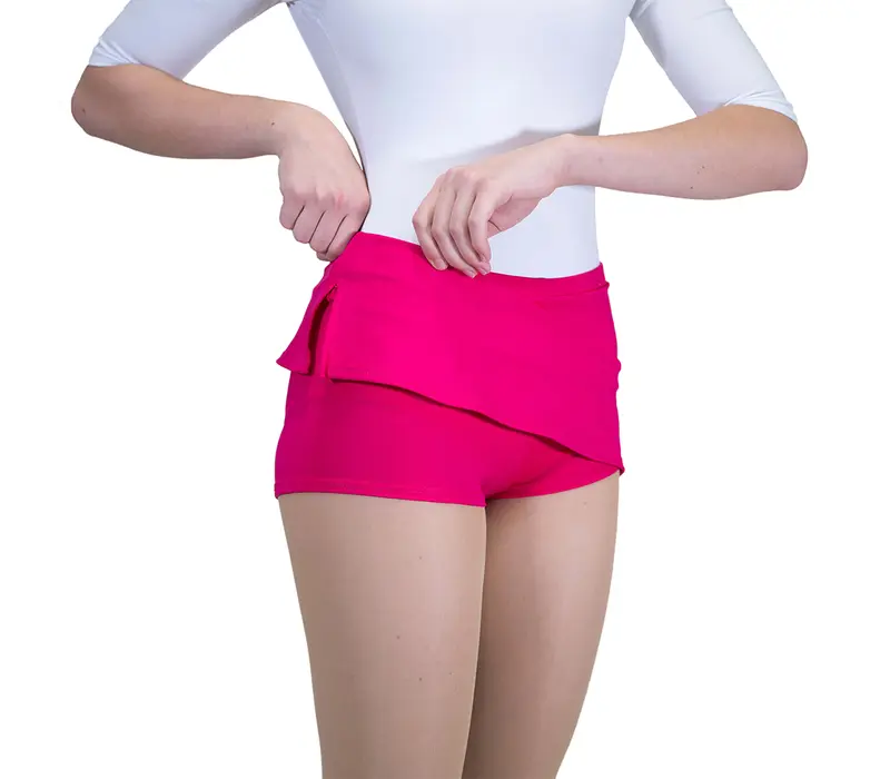 Capezio, sukňa s krátkymi nohavicami - Ružová cherry Capezio