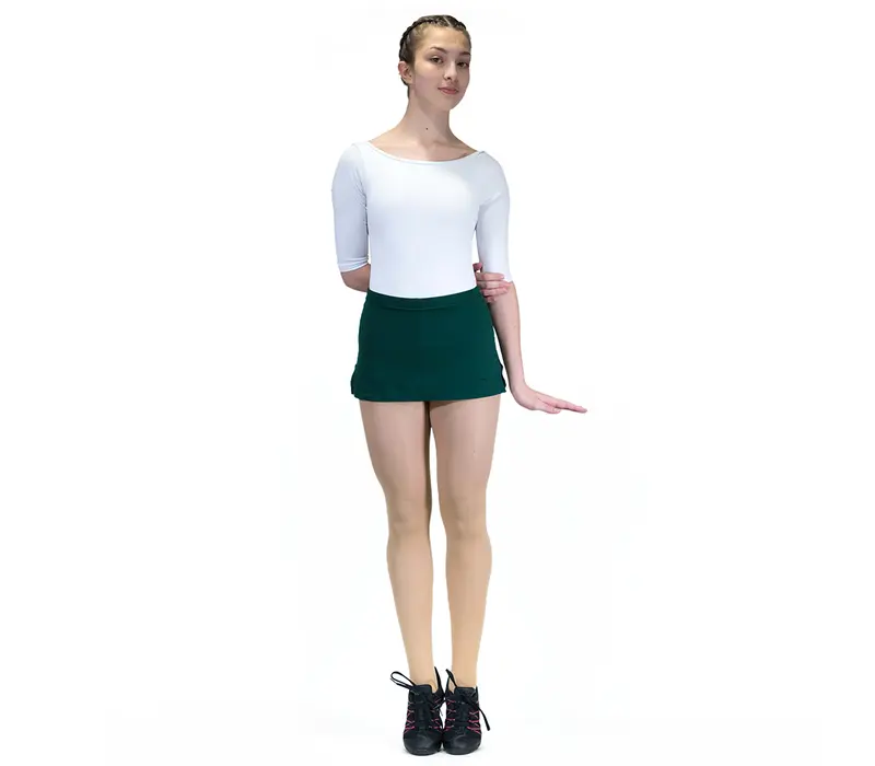 Capezio, sukňa s krátkymi nohavicami - Zelená - dark green
