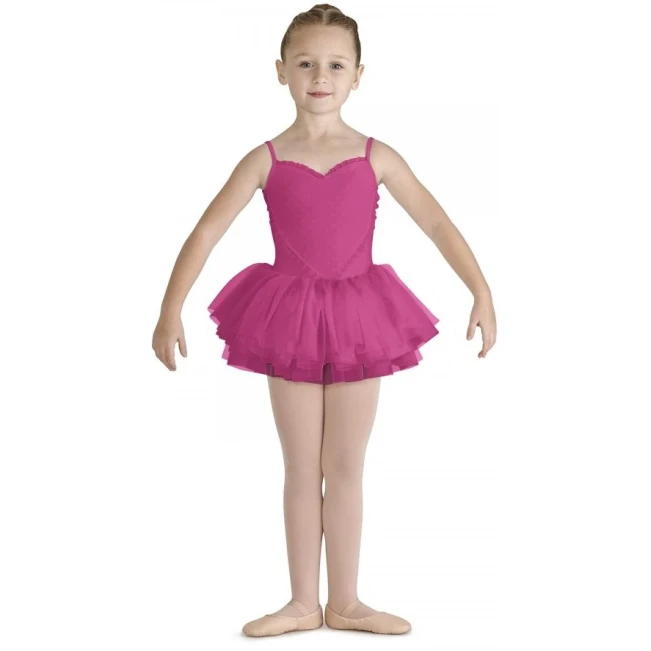 Bloch Valentine, dres s tutu sukničkou - Ružová Hot Bloch Bloch Valentine, dres s tutu sukničkou - Ružová Hot Bloch