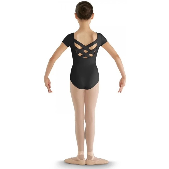 Bloch CL8832 strap back cap sleeve leotard, detský baletný dres Bloch CL8832 strap back cap sleeve leotard, detský baletný dres