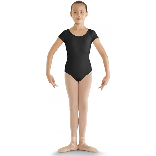 Bloch strap back cap sleeve leotard, detský dres